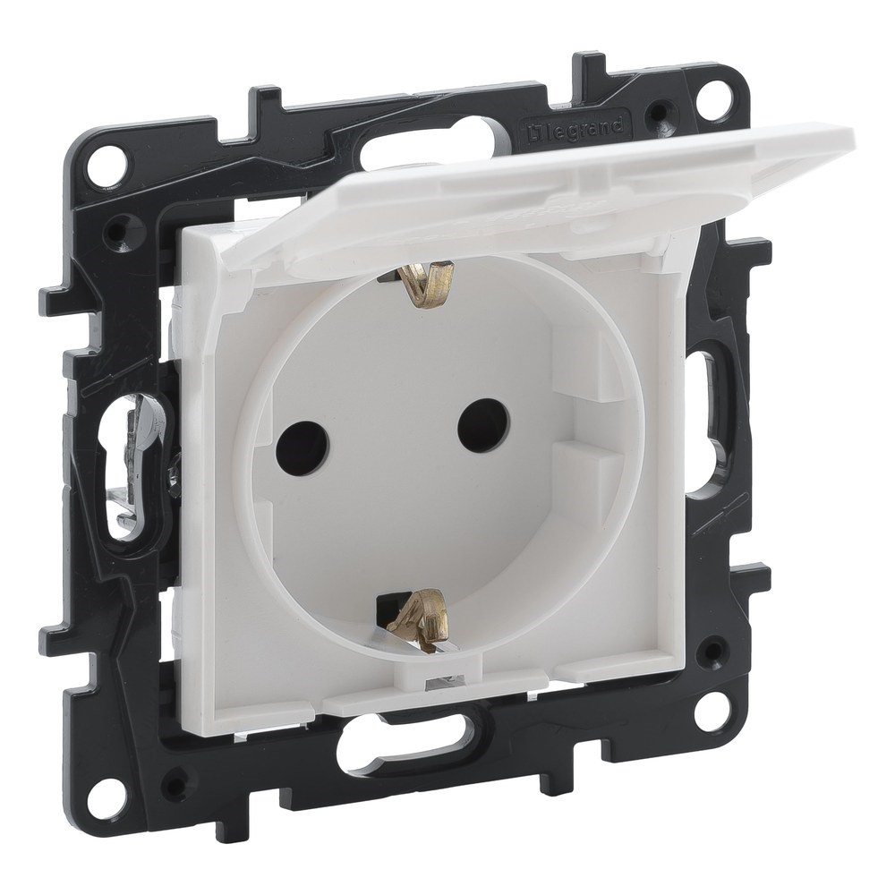 LEGRAND 768118Legrand Prizler - Kapaklı topraklı priz - Beyaz (7 681 18)Legrand Prizler - Kapaklı topraklı priz - Beyaz{ubercoelektromarket}