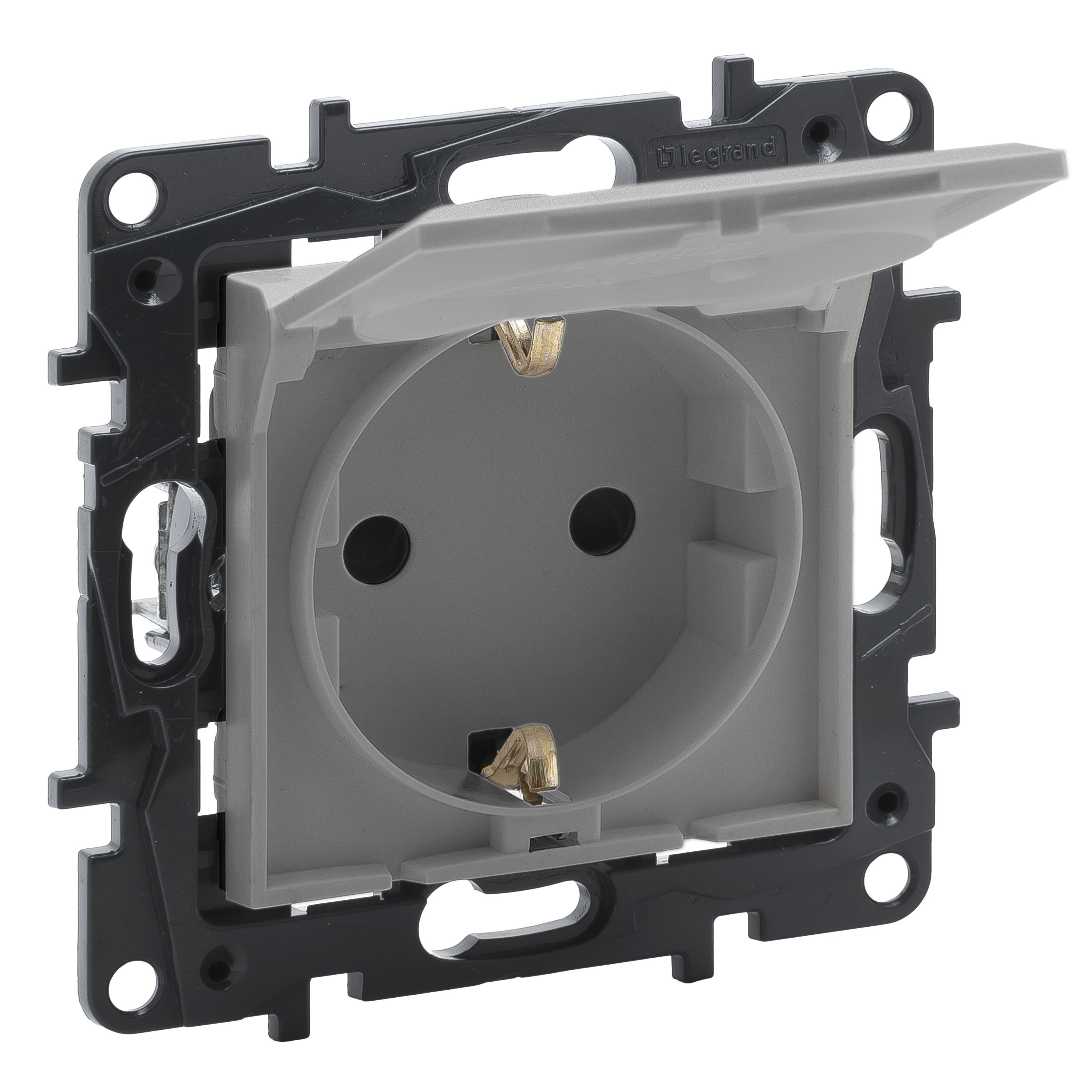 LEGRAND 768218Legrand Prizler - Kapaklı topraklı priz - AlüminyumLegrand Prizler - Kapaklı topraklı priz - Alüminyum{ubercoelektromarket}