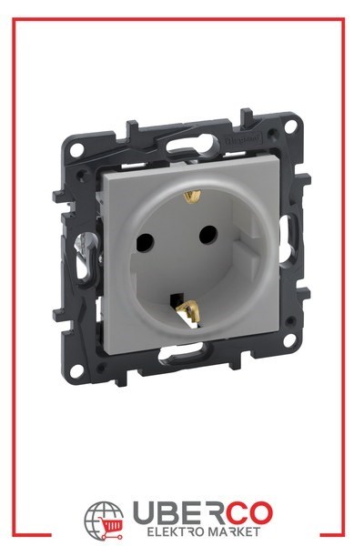 LEGRAND 768214Legrand Prizler - Topraklı priz - AlüminyumLegrand Prizler - Topraklı priz - Alüminyum{ubercoelektromarket}