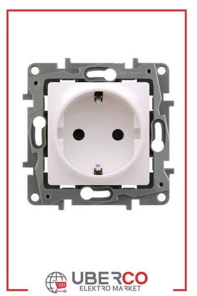 LEGRAND 767414Legrand Salbei serisi bej  Topraklı priz 230V 16ALegrand Prizler - Topraklı priz - Bej{ubercoelektromarket}