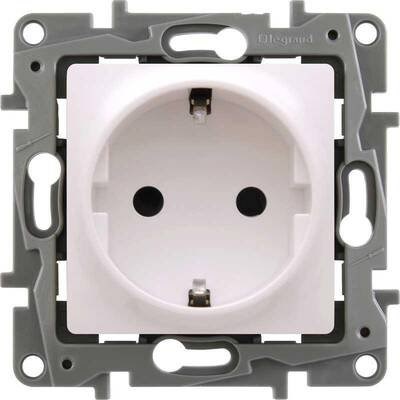 LEGRAND 767414Legrand Salbei serisi bej  Topraklı priz 230V 16ALegrand Prizler - Topraklı priz - Bej{ubercoelektromarket}