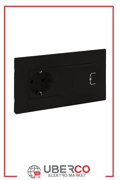 LEGRAND 768695Legrand Raventi TOPRAKLI PRIZ+USB SIYAHLegrand Raventi TOPRAKLI PRIZ+USB SIYAH{ubercoelektromarket}