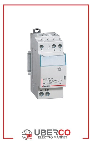 LEGRAND 413091Legrand Raya montaj Etiketli zil trafosu 230/12V-8V AC 2modül Güç 8VALegrand Raya montaj Etiketli zil trafosu 230-12V-8V AC{ubercoelektromarket}