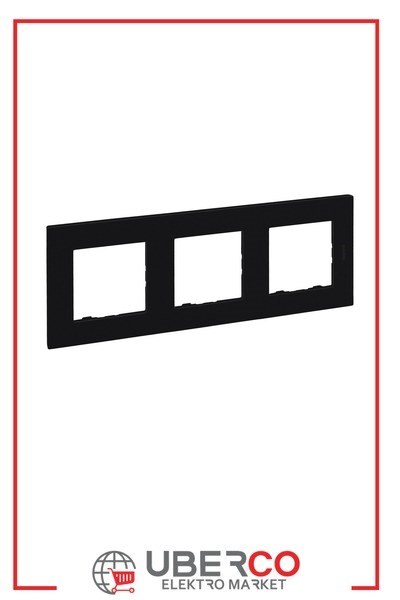 LEGRAND 768673Legrand Renkli Çerçeveler - Üçlü - SiyahLegrand Renkli Çerçeveler - Üçlü - Siyah{ubercoelektromarket}