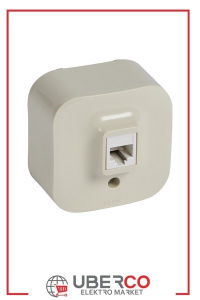 LEGRAND 782444Legrand Forix IP21 serisi sıva üstü bej RJ11 telefon priziLegrand RJ11 - 1 çıkış - Bej{ubercoelektromarket}