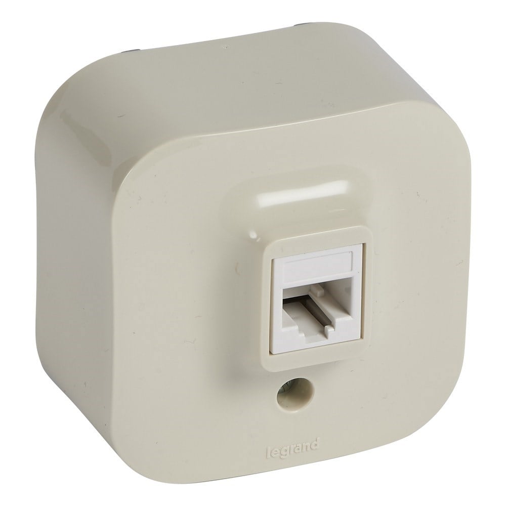 LEGRAND 782444Legrand Forix IP21 serisi sıva üstü bej RJ11 telefon priziLegrand RJ11 - 1 çıkış - Bej{ubercoelektromarket}