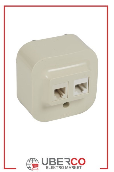 LEGRAND 782451Legrand Forix bej RJ11 ve RJ45 cat5e çıkışlı data priziLegrand RJ11+RJ45 Cat5e - Bej{ubercoelektromarket}