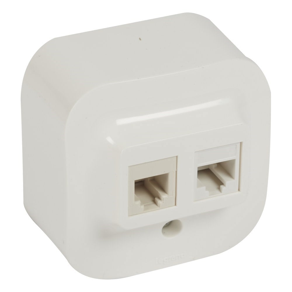 LEGRAND 782421Legrand Forix beyaz RJ11 ve RJ45 cat5e çıkışlı data priziLegrand RJ11+RJ45 Cat5e - Beyaz{ubercoelektromarket}