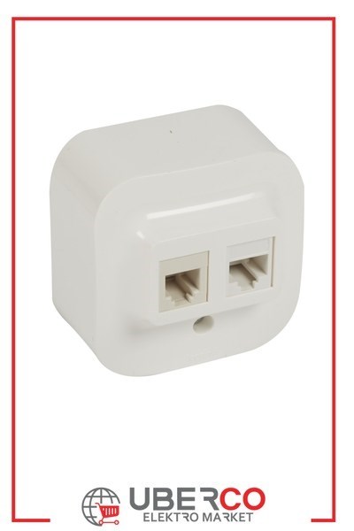 LEGRAND 782421Legrand Forix beyaz RJ11 ve RJ45 cat5e çıkışlı data priziLegrand RJ11+RJ45 Cat5e - Beyaz{ubercoelektromarket}