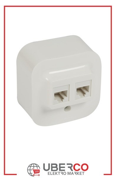 LEGRAND 782428Legrand Forix RJ45 UTP cat5e 2 çıkışlı data priziLegrand RJ45 Cat5e UTP - 2 çıkış{ubercoelektromarket}
