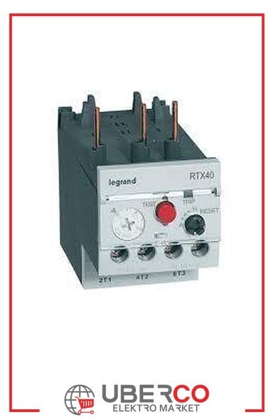 LEGRAND 416643Legrand RTX3 Termik Röle - CTX3 3 Kutup Kontaktörler İçin - RTX3 22-40 - Ayar Sahası(A): 0.4 - 0.63Legrand RTX3 Termik Röle - CTX3 3 Kutup Kontaktörler İçin{ubercoelektromarket}
