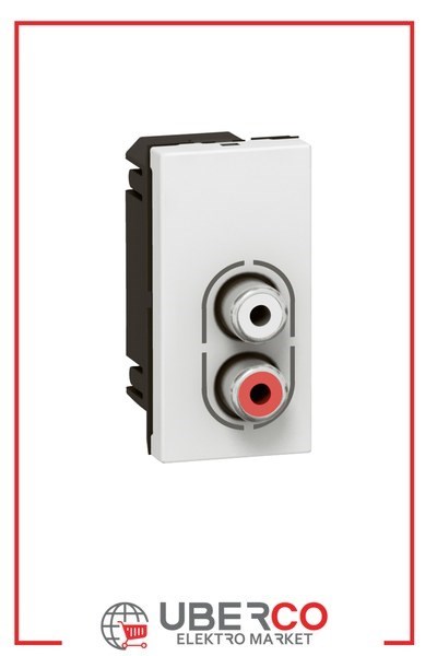 LEGRAND 078753Legrand Sistem Armada - Audıo-Vıdeo Priz - İkili RCA priz (audio için) - BeyazLegrand Sistem Armada - Audıo-Vıdeo Priz - İkili RCA priz{ubercoelektromarket}