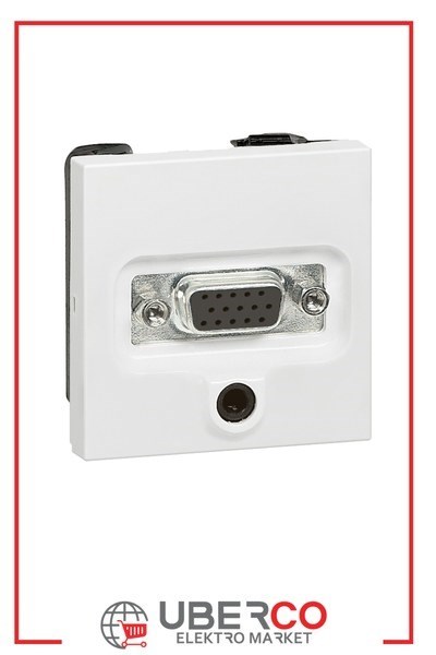 LEGRAND 078774Legrand Sistem Armada - Audıo-Vıdeo Priz - HD15 priz + 3,5mm jack - BeyazLegrand Sistem Armada - Audıo-Vıdeo Priz - HD15 priz + 3,5mm{ubercoelektromarket}