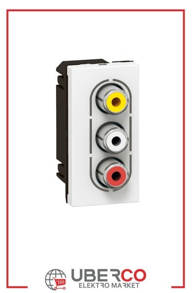 LEGRAND 078754Legrand Sistem Armada - Audıo-Vıdeo Priz - Üçlü RCA priz (audio-video için) - BeyazLegrand Sistem Armada - Audıo-Vıdeo Priz - Üçlü RCA priz{ubercoelektromarket}