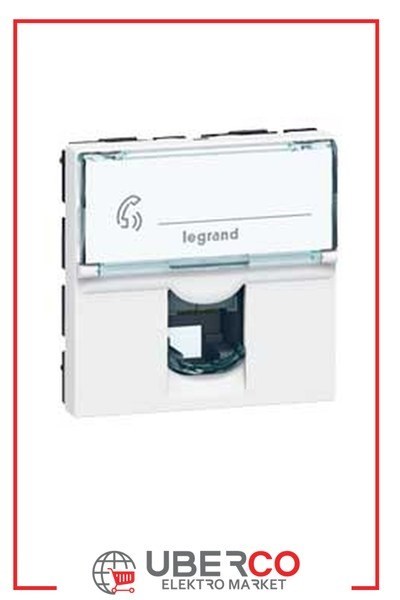 LEGRAND 078731Legrand Sistem Armada - RJ11 priz, 4 kontak - Beyaz (0 787 31)Legrand Sistem Armada - RJ11 priz, 4 kontak - Beyaz{ubercoelektromarket}