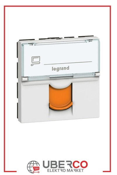 LEGRAND 076525Legrand Sistem Armada - RJ45 STP priz - Cat6A STP - Beyaz, Turuncu kapaklıLegrand Sistem Armada - RJ45 STP priz - Cat6A STP - Beyaz{ubercoelektromarket}
