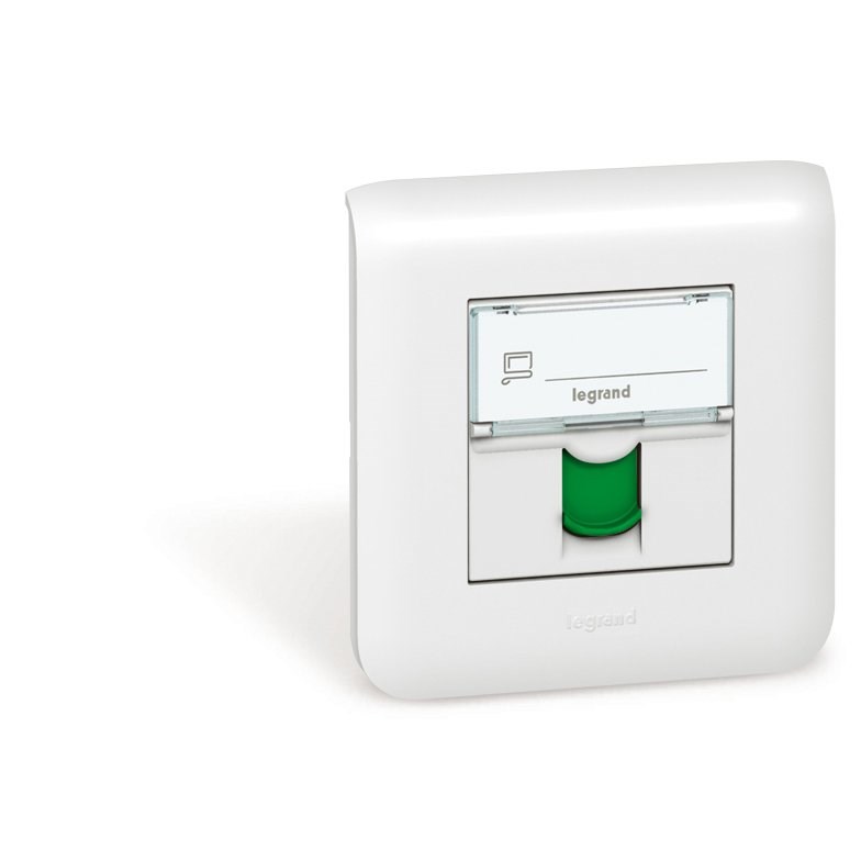 LEGRAND 076524Legrand Sistem Armada - RJ45 STP priz - Cat6A STP - Beyaz, Yeşil kapaklıLegrand Sistem Armada - RJ45 STP priz - Cat6A STP - Beyaz{ubercoelektromarket}