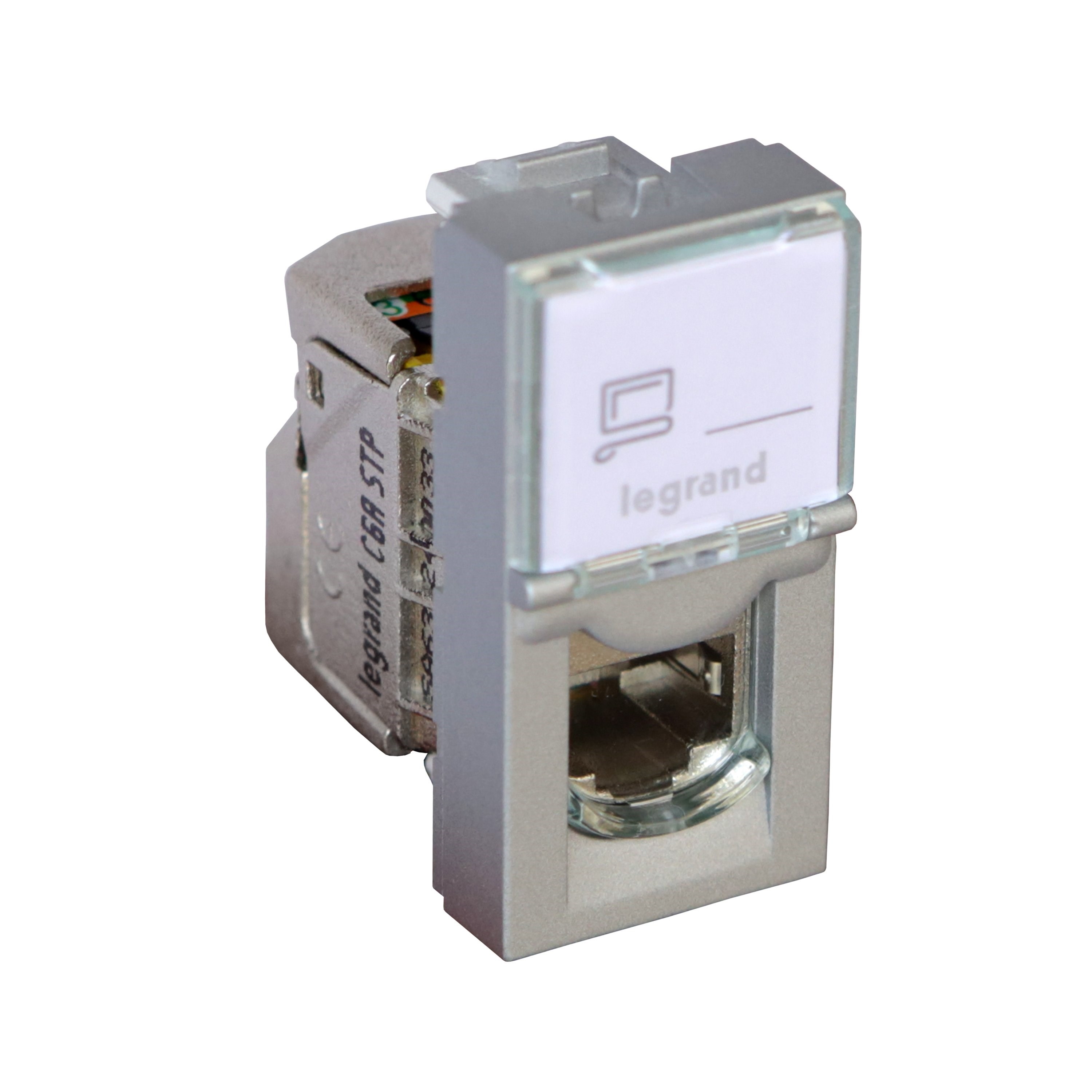 LEGRAND 079473Legrand Sistem Armada - RJ45 STP priz - Cat6A STP - AlüminyumLegrand Sistem Armada - RJ45 STP priz - Cat6A STP{ubercoelektromarket}