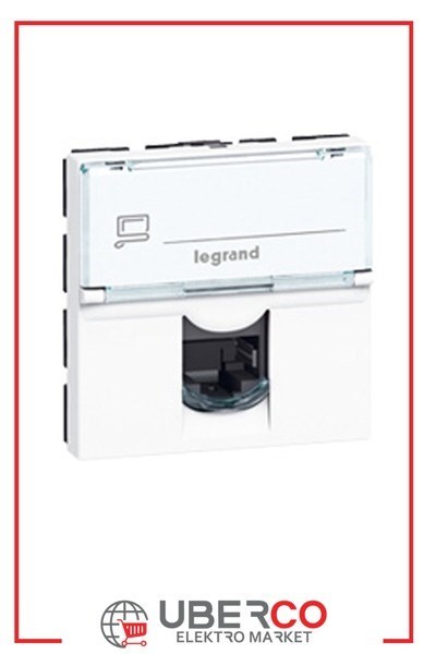 LEGRAND 076591Legrand LCS² Sistem Armada RJ45 Cat6 priz - UTP 90°girişli - 2 modül - beyazLegrand Sistem Armada - RJ45 UTP 90° priz - Cat6 UTP - Beyaz{ubercoelektromarket}