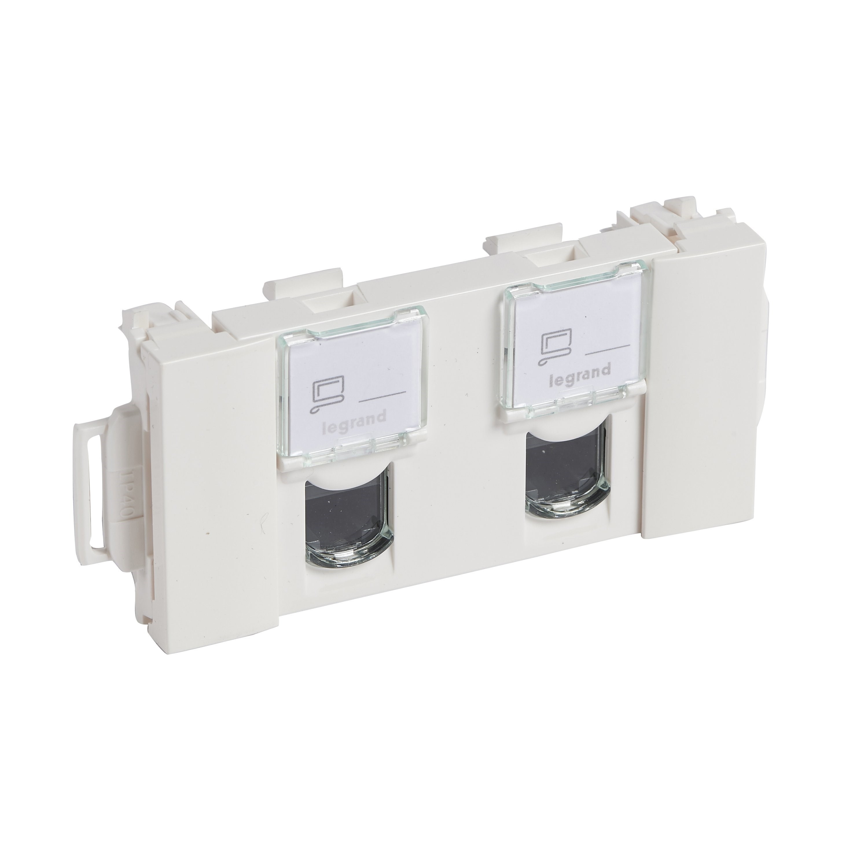 LEGRAND 076544Legrand Sistem Armada - RJ45 UTP ikili soluclip aksesuarlı priz - Cat6 UTP - BeyazLegrand Sistem Armada - RJ45 UTP ikili soluclip aksesuarlı{ubercoelektromarket}