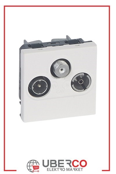 LEGRAND 079296Legrand Sistem Armada - TV/RD/SAT Prizi VE Sesli İkaz - TV/RD/SAT prizi, yıldız - Alü.Legrand Sistem Armada - TV-RD-SAT Prizi VE Sesli İkaz{ubercoelektromarket}