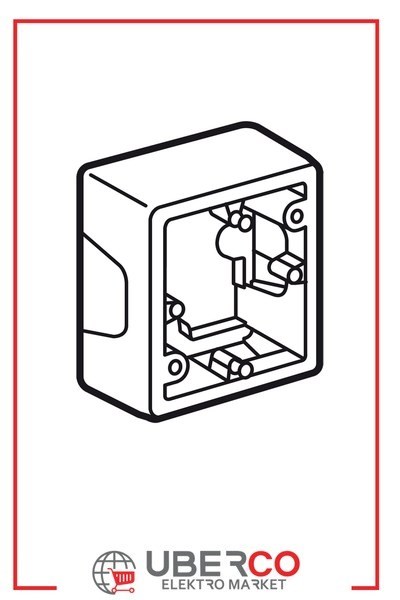 LEGRAND 776131Legrand Sıva Üstü Montaj Kasaları - Tekli sıva üstü montaj kasası - BejLegrand Sıva Üstü Montaj Kasaları - Tekli sıva üstü montaj{ubercoelektromarket}