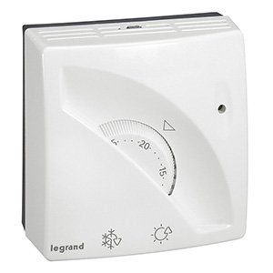 LEGRAND 049898Legrand Sıva üstü ortam termostatı Ayar alanı: 6 - 30°CLegrand Sıva üstü ortam termostatı - Beyaz{ubercoelektromarket}