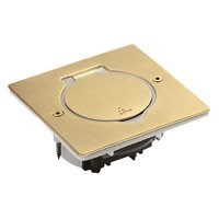 LEGRAND 089710Legrand Bronz IP44 IK08 korumalı donatılabilir tekli kare döşeme priziLegrand Tekli, kare{ubercoelektromarket}