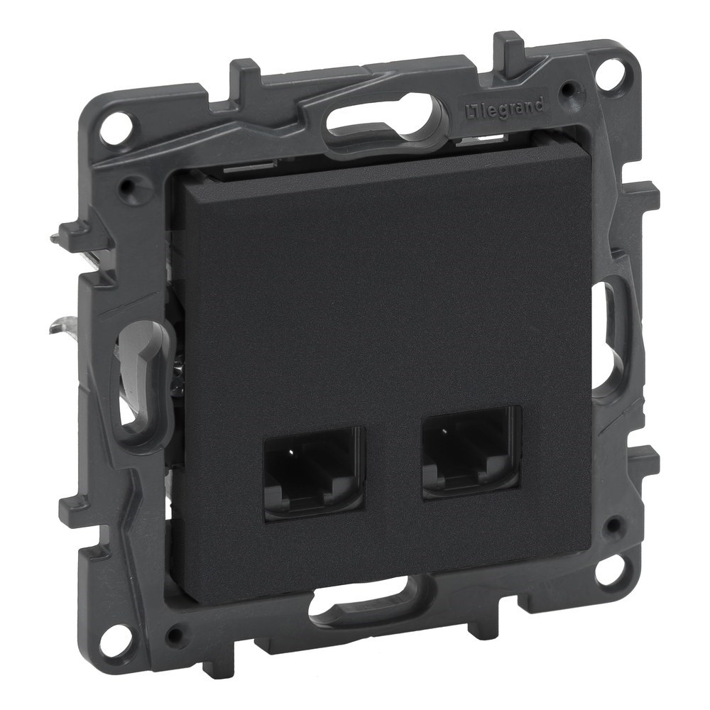 LEGRAND 768340Legrand Telefon ve Data Prizleri - 2xRJ45 priz, Cat6 UTP - FümeLegrand Telefon ve Data Prizleri - 2xRJ45 priz, Cat6 UTP{ubercoelektromarket}