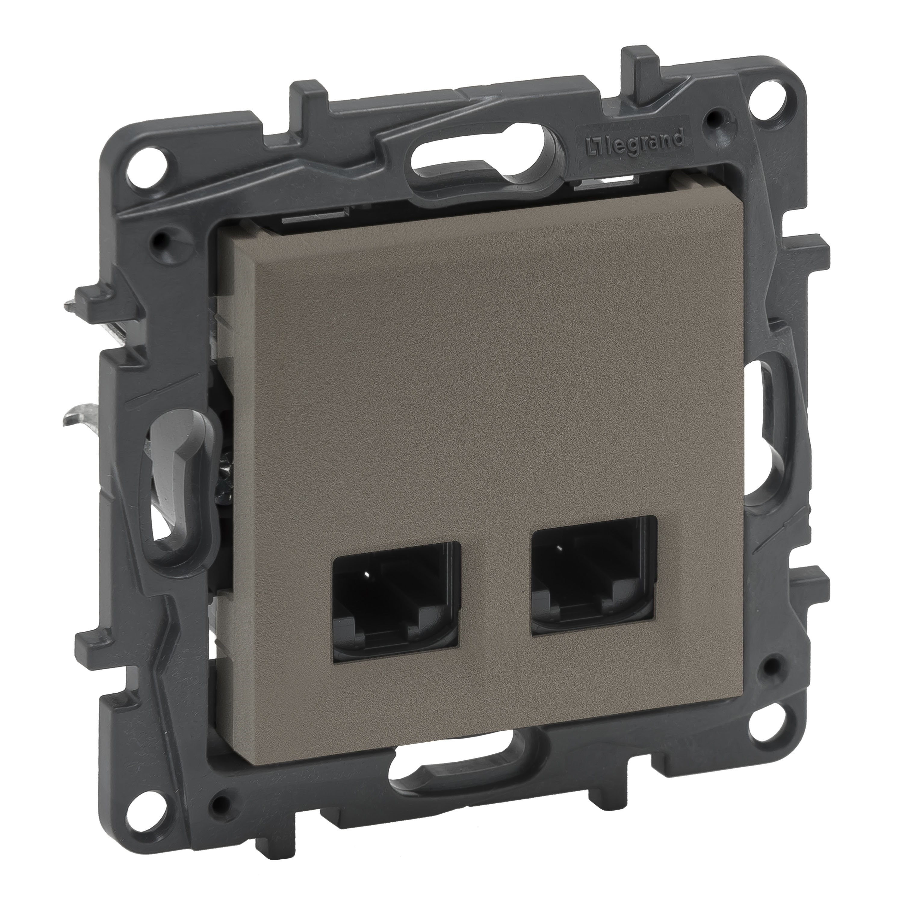 LEGRAND 768540Legrand Telefon ve Data Prizleri - 2xRJ45 priz, Cat6 UTP - BronzLegrand Telefon ve Data Prizleri - 2xRJ45 priz, Cat6 UTP{ubercoelektromarket}