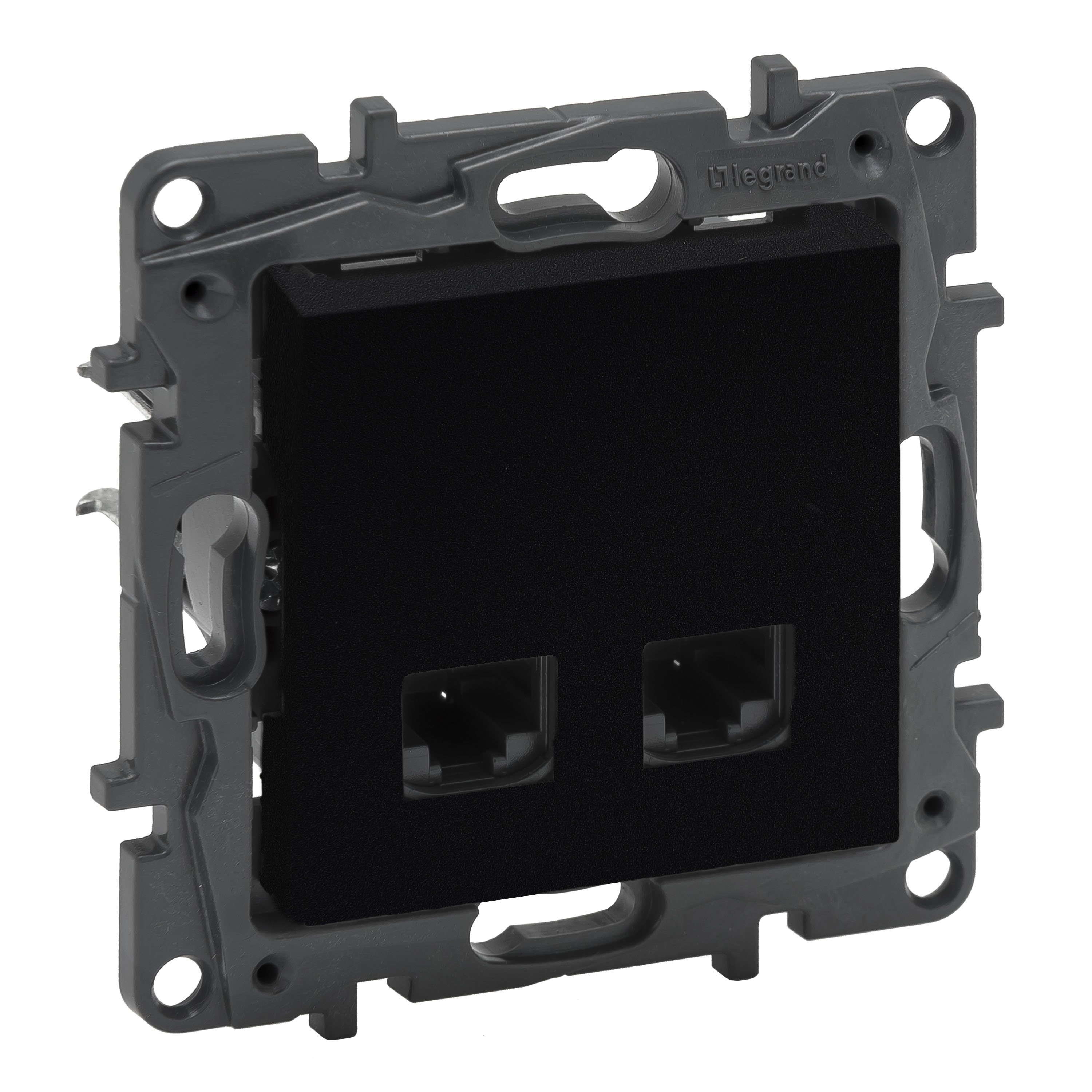 LEGRAND 768640Legrand Telefon ve Data Prizleri - 2xRJ45 priz, Cat6 UTP - SiyahLegrand Telefon ve Data Prizleri - 2xRJ45 priz, Cat6 UTP{ubercoelektromarket}