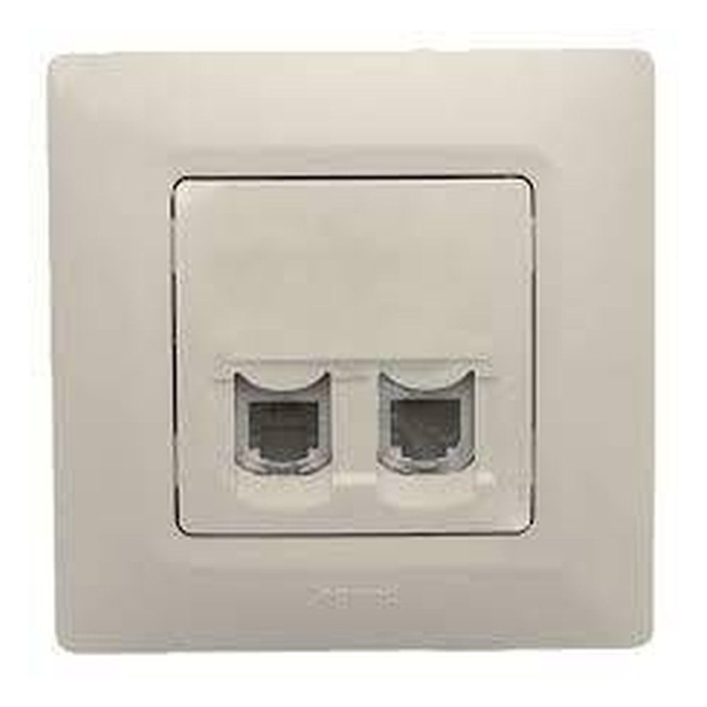 LEGRAND 767440Legrand Telefon ve Data Prizleri - 2xRJ45 priz, Cat 6 UTP - BejLegrand Telefon ve Data Prizleri - 2xRJ45 priz, Cat 6 UTP{ubercoelektromarket}