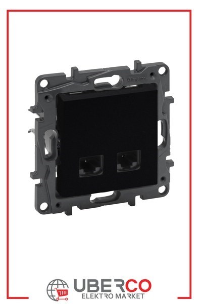 LEGRAND 768640Legrand Telefon ve Data Prizleri - 2xRJ45 priz, Cat6 UTP - SiyahLegrand Telefon ve Data Prizleri - 2xRJ45 priz, Cat6 UTP{ubercoelektromarket}