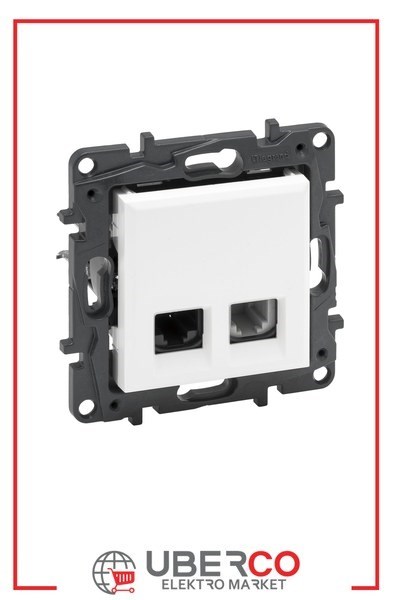 LEGRAND 768137Legrand Telefon ve Data Prizleri - RJ11 + RJ45 priz, Cat5e UTP - BeyazLegrand Telefon ve Data Prizleri - RJ11 + RJ45 priz, Cat5e{ubercoelektromarket}