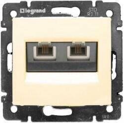 LEGRAND 774339Legrand Telefon ve Data Prizleri - RJ11 - 4 kontak, 2 çıkış - BejLegrand Telefon ve Data Prizleri - RJ11 - 4 kontak, 2 çıkış{ubercoelektromarket}