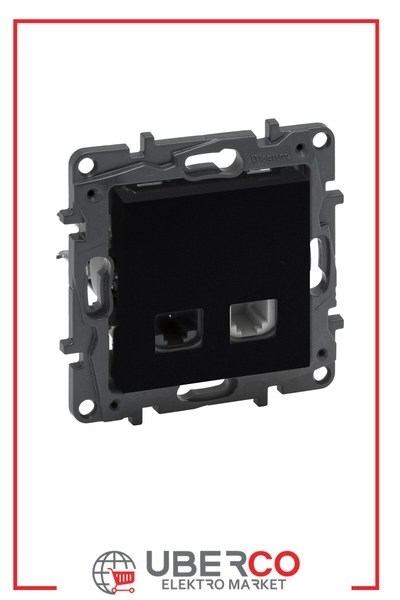 LEGRAND 768637Legrand Telefon ve Data Prizleri - RJ11 + RJ45 priz, Cat5e UTP - SiyahLegrand Telefon ve Data Prizleri - RJ11 + RJ45 priz, Cat5e{ubercoelektromarket}