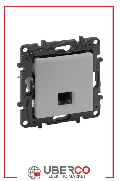LEGRAND 768238Legrand Telefon ve Data Prizleri - RJ45 priz, Cat5 UTP - AlüminyumLegrand Telefon ve Data Prizleri - RJ45 priz, Cat5 UTP{ubercoelektromarket}