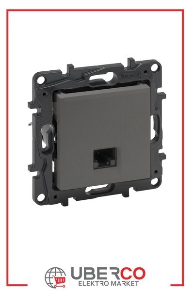 LEGRAND 768839Legrand Telefon ve Data Prizleri - RJ45 priz, Cat6 UTP - TitanyumLegrand Telefon ve Data Prizleri - RJ45 priz, Cat6 UTP{ubercoelektromarket}