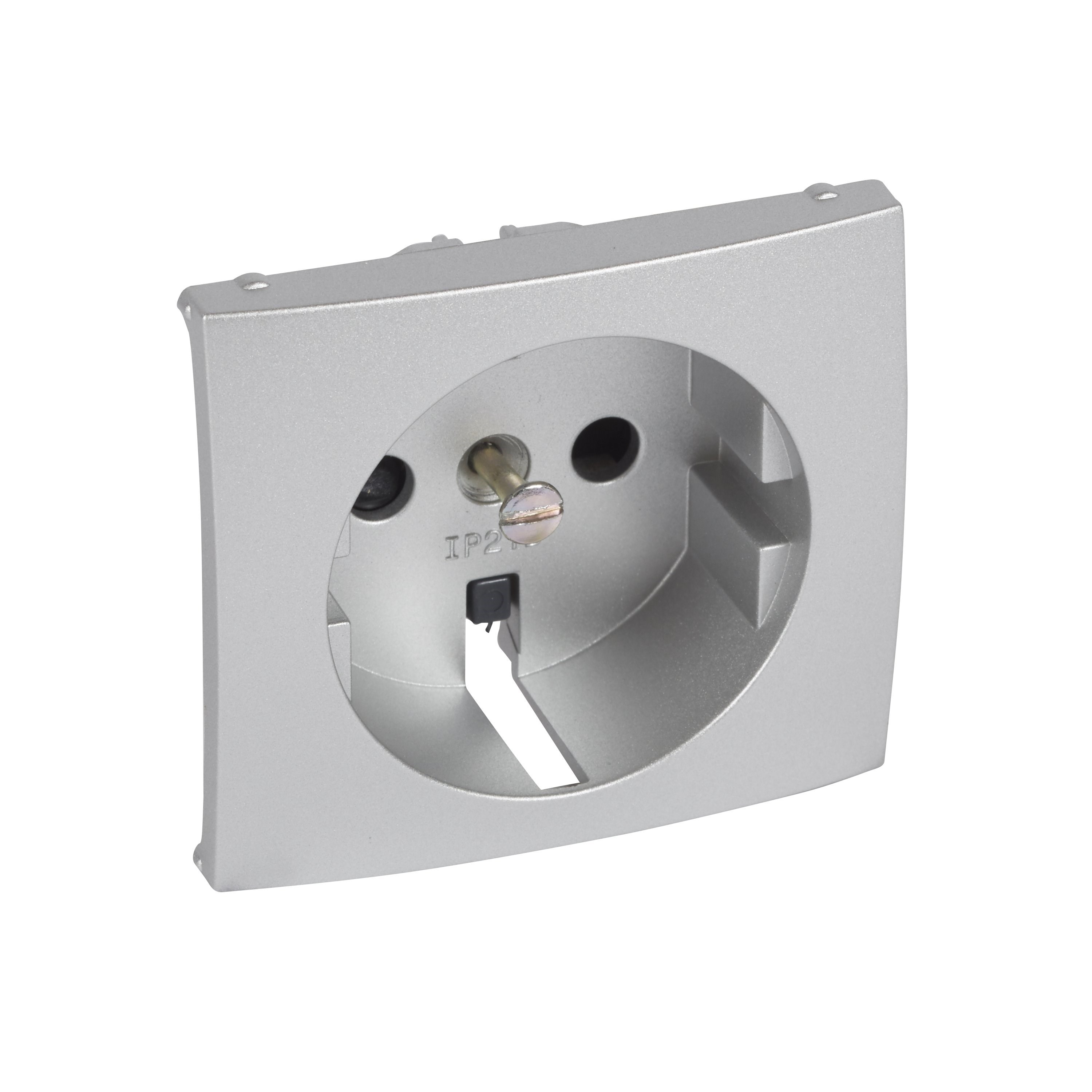 LEGRAND 770257Legrand Valena Çocuk korumalı topraklı priz tuş kapağı alüminyum renkLegrand TUŞ Kapakları - Çocuk korumalı top.priz tuş kapağı{ubercoelektromarket}