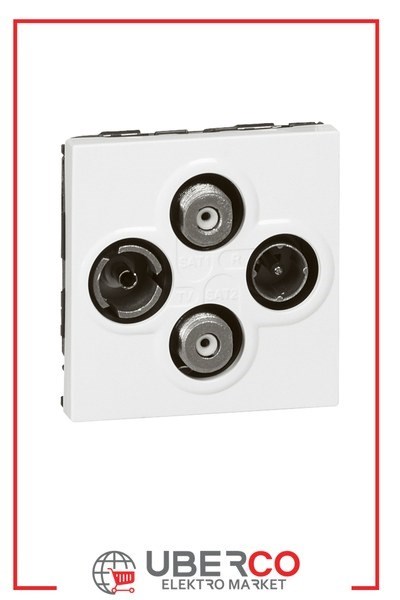 LEGRAND 078794Legrand TV-R-SAT-SAT Prizi, 2M, BeyazLegrand TV-R-SAT-SAT Prizi, 2M, Beyaz{ubercoelektromarket}