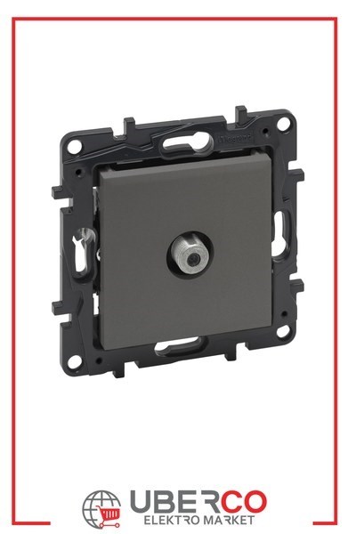LEGRAND 768825Legrand TV ve TV/SAT Prizleri - TV prizi F tipi - TitanyumLegrand TV ve TV-SAT Prizleri - TV prizi F tipi - Titanyum{ubercoelektromarket}