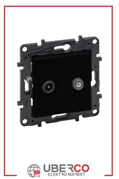 LEGRAND 768627Legrand TV ve TV/SAT Prizleri - TV-SAT geçişli - SiyahLegrand TV ve TV-SAT Prizleri - TV-SAT geçişli - Siyah{ubercoelektromarket}