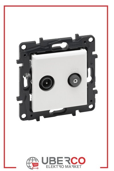 LEGRAND 768128Legrand TV ve TV/SAT Prizleri - TV/SAT prizi, sonlu - Beyaz (7 681 28)Legrand TV ve TV-SAT Prizleri - TV-SAT prizi, sonlu - Beyaz{ubercoelektromarket}