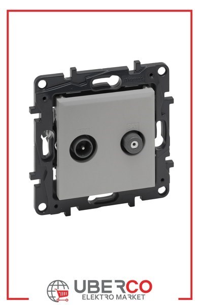 LEGRAND 768228Legrand TV ve TV/SAT Prizleri - TV-SAT sonlu - AlüminyumLegrand TV ve TV-SAT Prizleri - TV-SAT sonlu - Alüminyum{ubercoelektromarket}