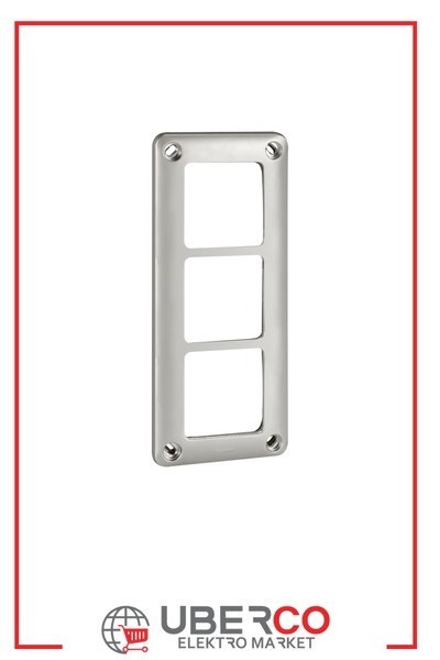 LEGRAND 077853Legrand Soliroc IK10 - IP55 Üçlü Çerçeve 110x252mmLegrand Üçlü, yatay-dikey montaj{ubercoelektromarket}