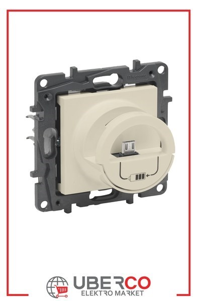 LEGRAND 768496Legrand USB Şarj Prizi - Dock Micro USB+USB şarj prizi, 2400mA - KremLegrand USB Şarj Prizi - Dock Micro USB+USB şarj prizi{ubercoelektromarket}