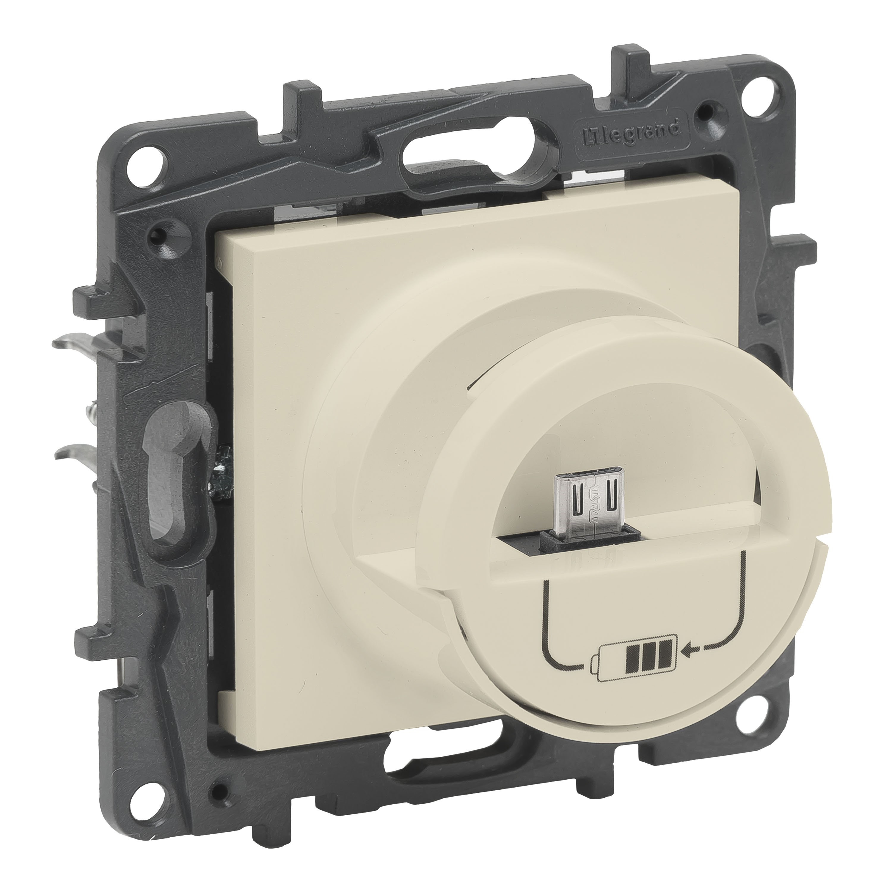 LEGRAND 768496Legrand USB Şarj Prizi - Dock Micro USB+USB şarj prizi, 2400mA - KremLegrand USB Şarj Prizi - Dock Micro USB+USB şarj prizi{ubercoelektromarket}
