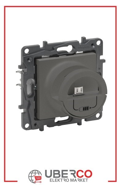 LEGRAND 768896Legrand USB Şarj Prizi - Dock Micro USB+USB şarj prizi, 2400mA - TitanyumLegrand USB Şarj Prizi - Dock Micro USB+USB şarj prizi{ubercoelektromarket}
