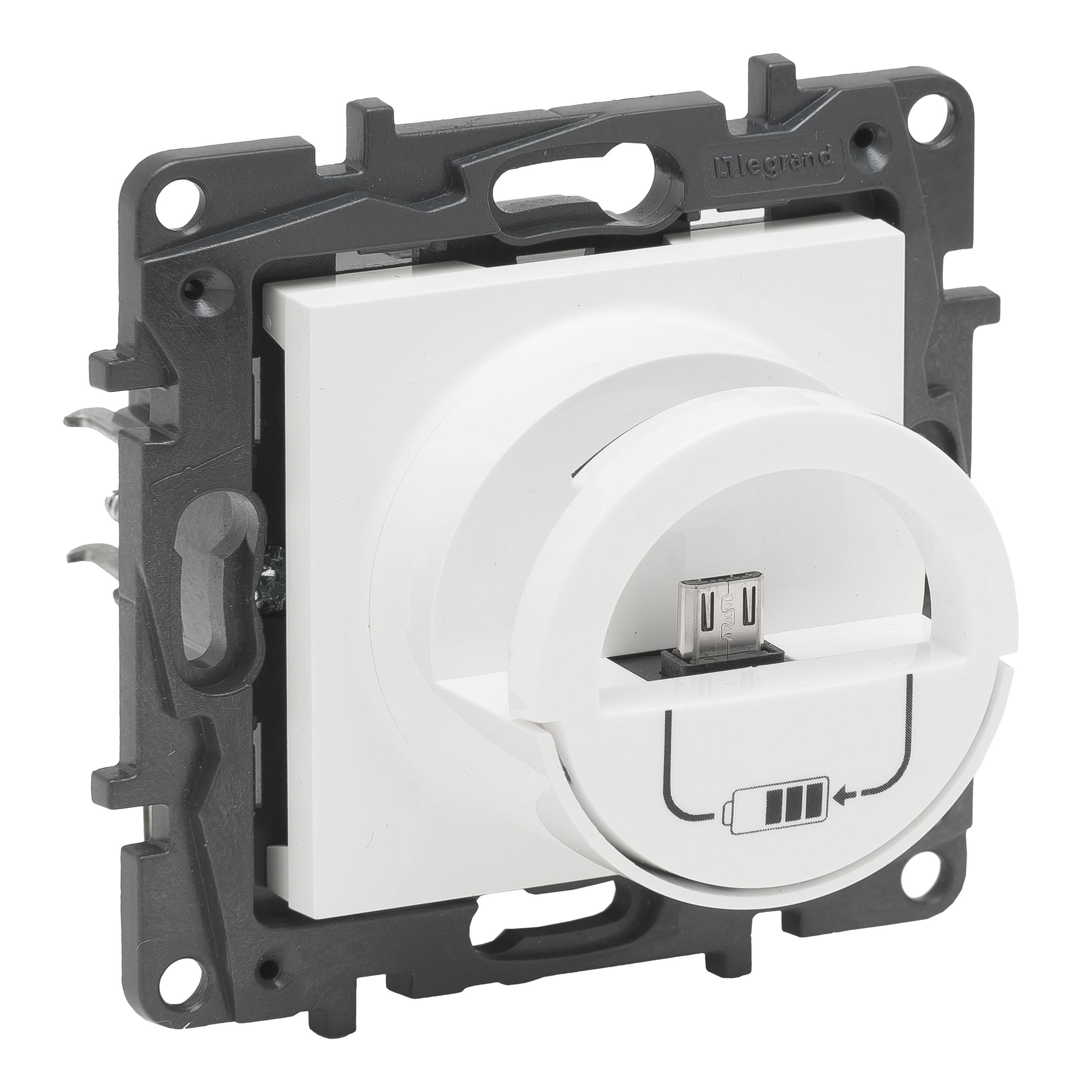 LEGRAND 768196Legrand USB Şarj Prizi - Dock Micro USB+USB şarj prizi, 2400mA - BeyazLegrand USB Şarj Prizi - Dock Micro USB+USB şarj prizi{ubercoelektromarket}