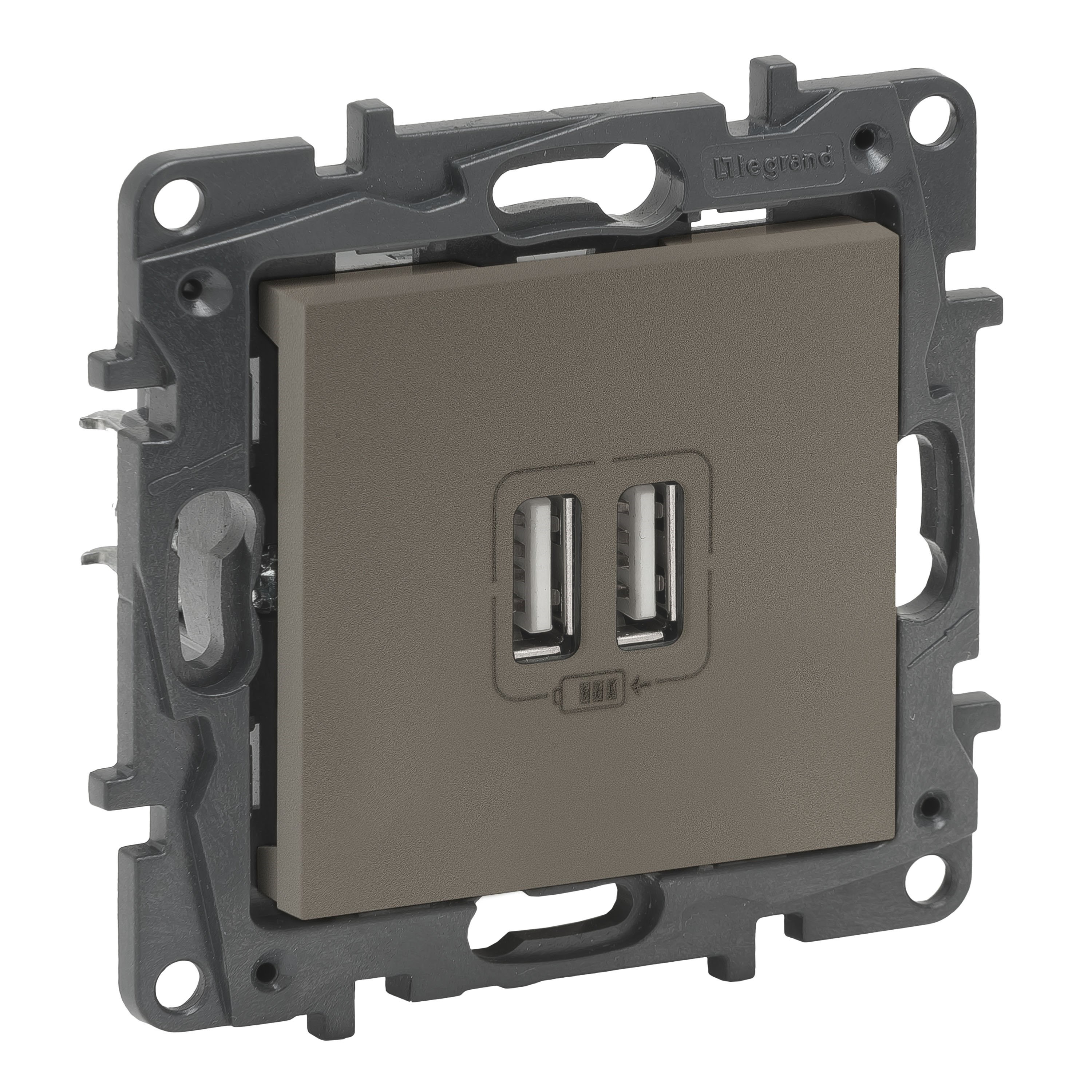 LEGRAND 768594Legrand USB Şarj Prizi - İkili USB şarj prizi, 2400mA - BronzLegrand USB Şarj Prizi - İkili USB şarj prizi, 2400mA{ubercoelektromarket}